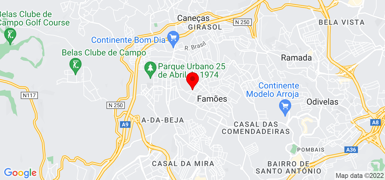 Jairo Ben&iacute;cio - Lisboa - Sintra - Mapa