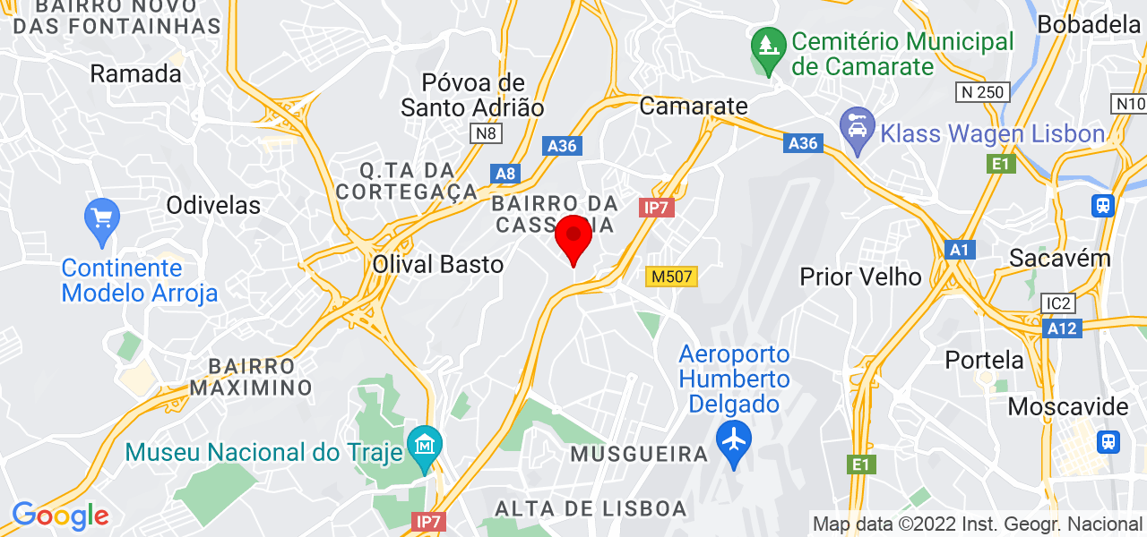 Ricardo Moreira - Lisboa - Lisboa - Mapa