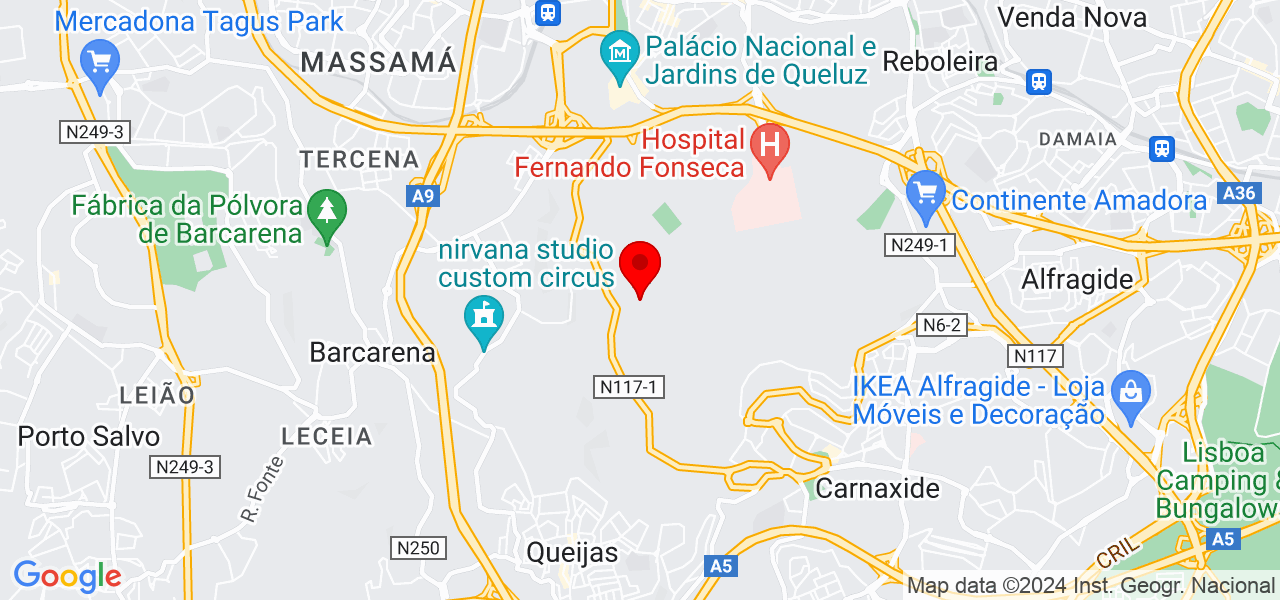 Alejandra Solano - Lisboa - Amadora - Mapa