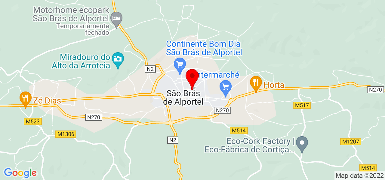 Jo&atilde;o  Mesquita - Faro - São Brás de Alportel - Mapa