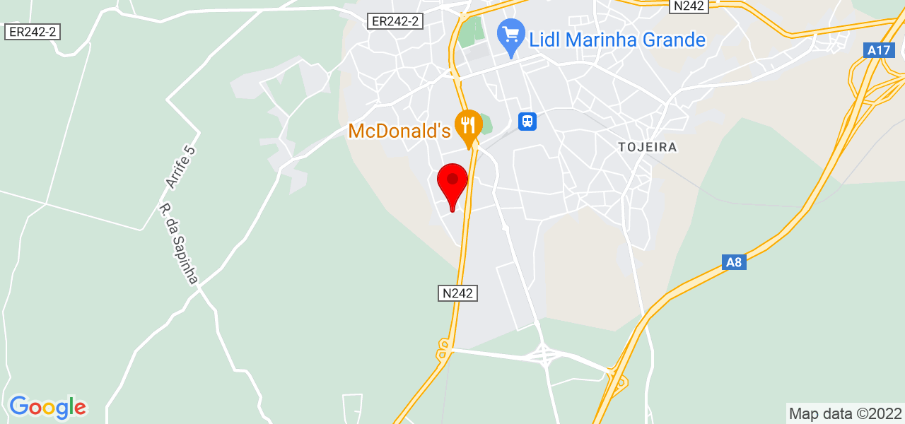 Golden Hands - Leiria - Marinha Grande - Karte