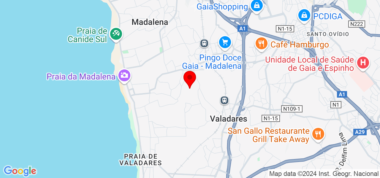 João Gomes - Porto - Vila Nova de Gaia - Map
