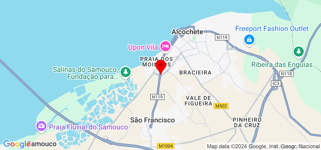 maria bolota - Setúbal - Alcochete - Map