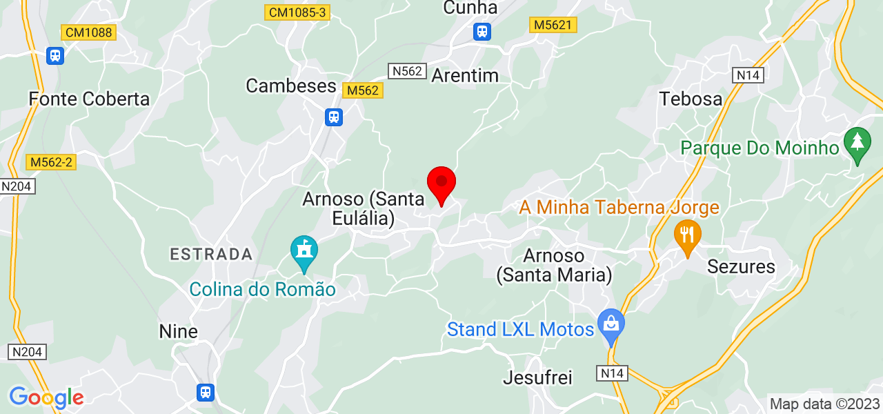 Ana Jo&atilde;o Ara&uacute;jo - Braga - Vila Nova de Famalicão - Mapa