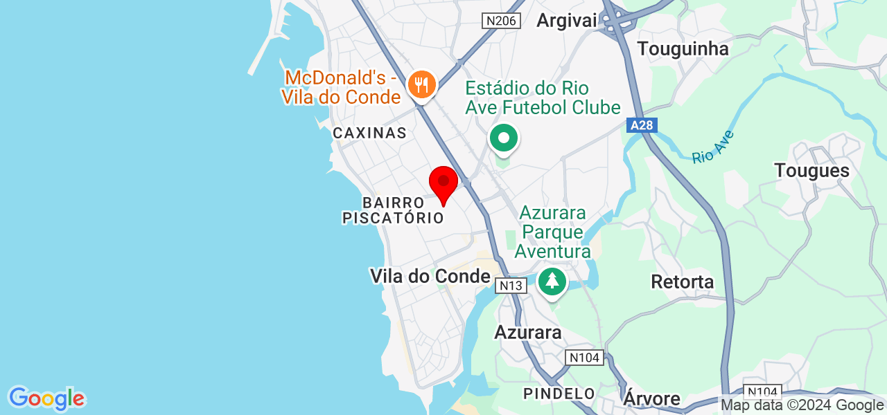 Cristina - Porto - Vila do Conde - Map