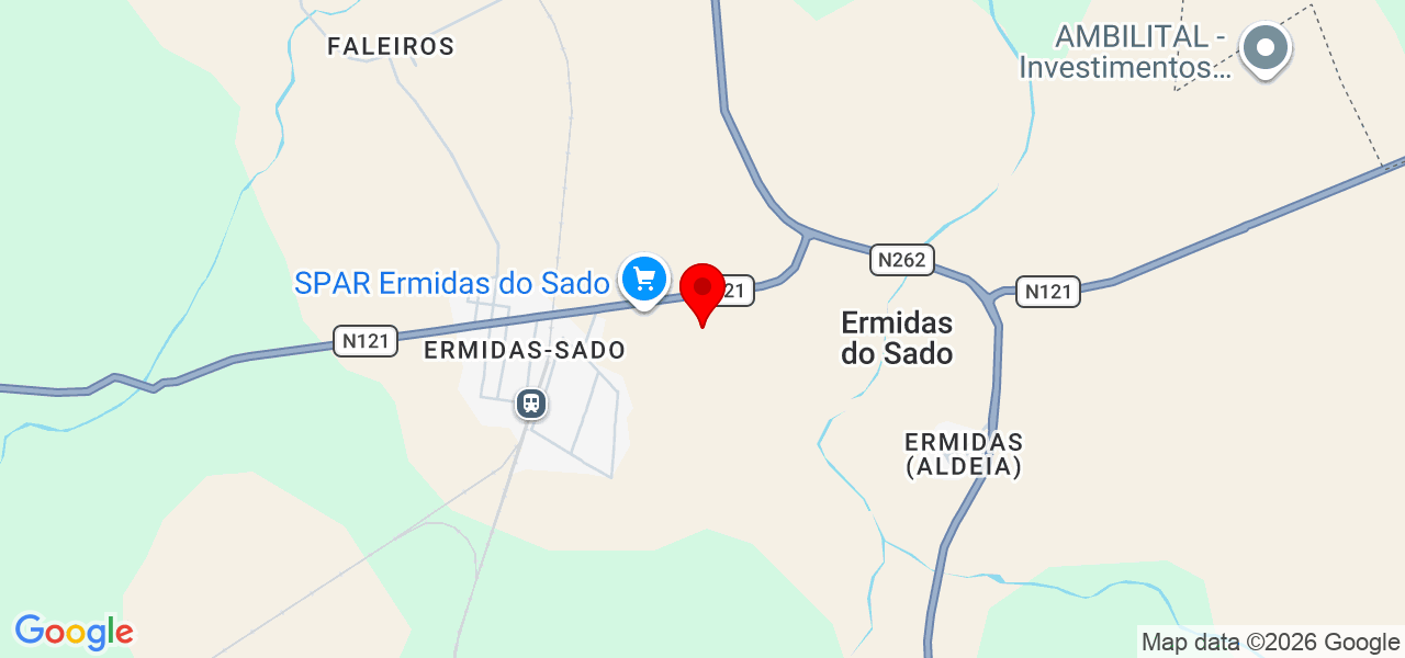 Criar Website - Setúbal - Santiago do Cacém - Map