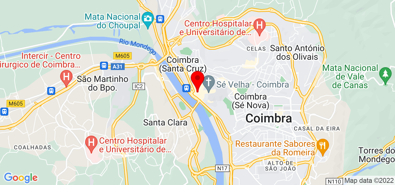 Thiago Morais de Almeida Lemes - Coimbra - Coimbra - Mapa