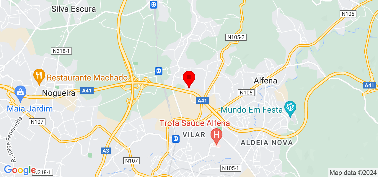 Alexsander santos - Porto - Maia - Mapa