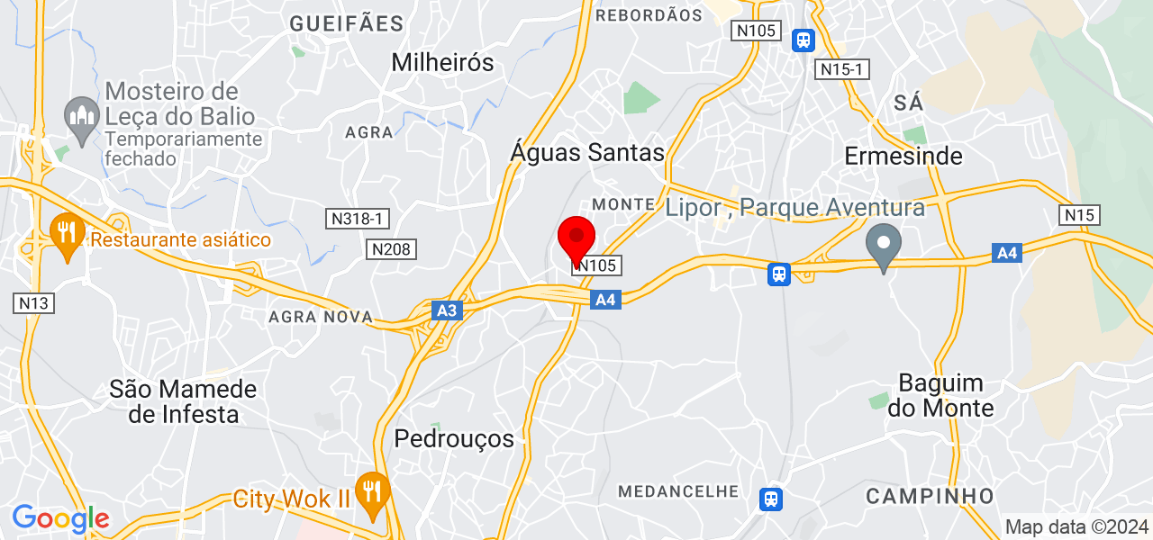 Francinete - Porto - Maia - Mapa