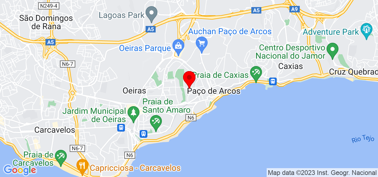 In&ecirc;s Hurtado Alves - Lisboa - Oeiras - Mapa