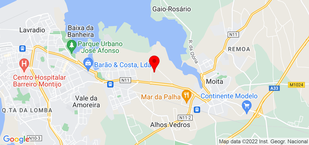 C&aacute;tia Pereira - Setúbal - Moita - Mapa