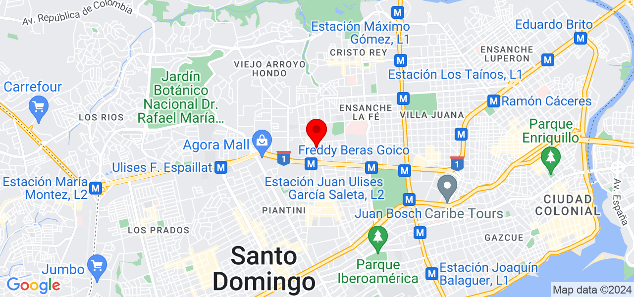 Karina Morel - Distrito Nacional - Santo Domingo de Guzmán - Mapa