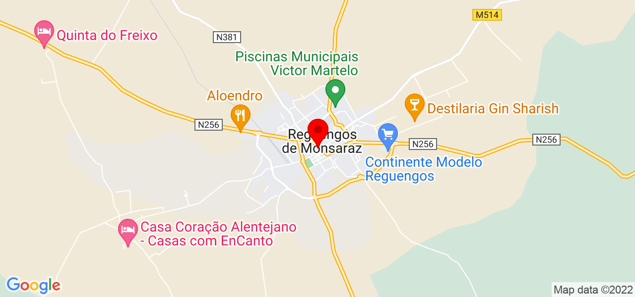 Daniel Deodoro Rodrigues - Évora - Reguengos de Monsaraz - Mapa