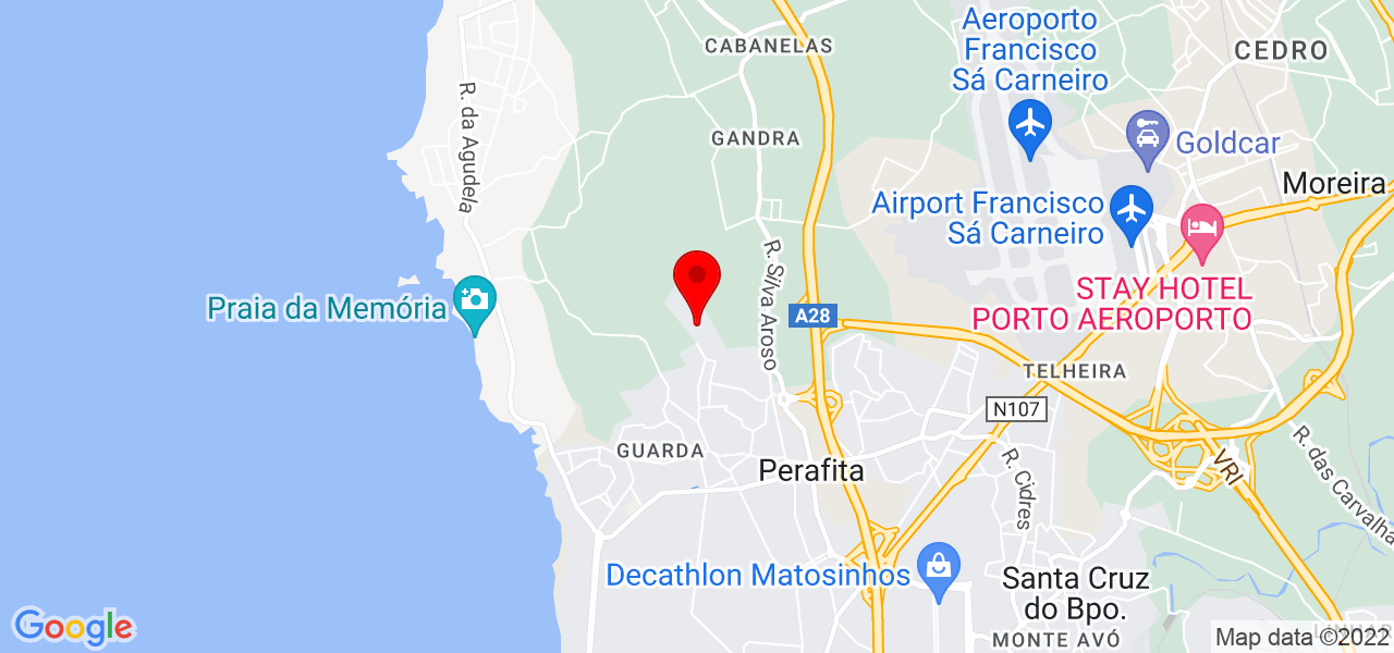 Mar&iacute;lia Fernanda Cunha da Silva - Porto - Matosinhos - Mapa
