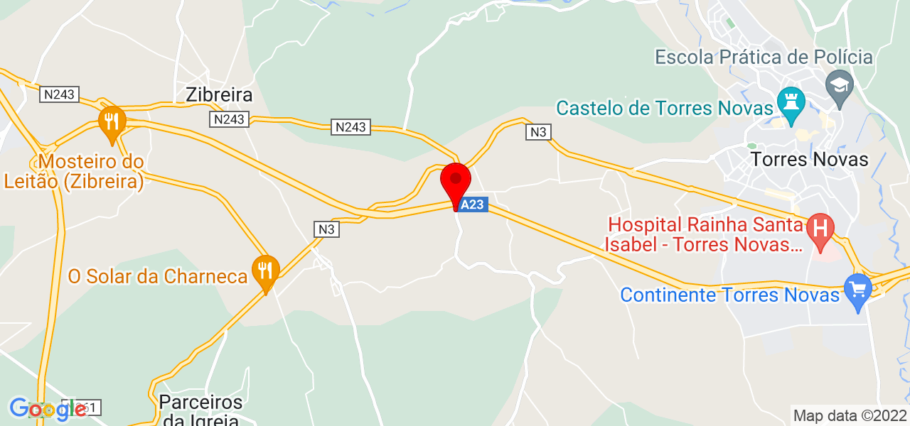 Carla Pereira - Santarém - Torres Novas - Mapa
