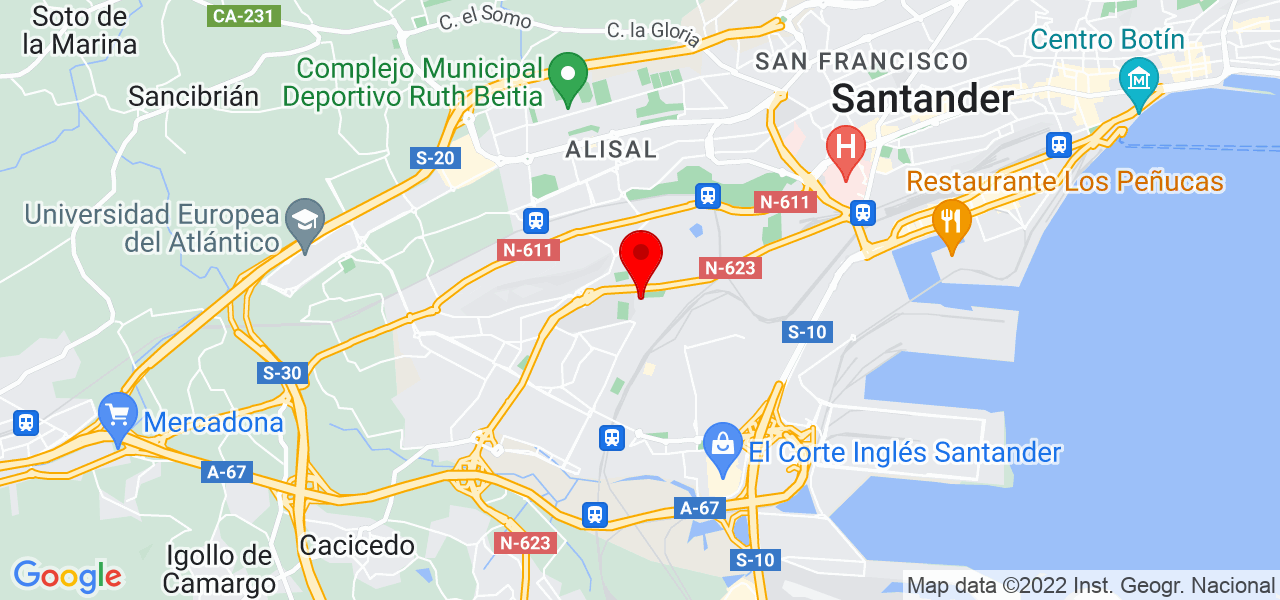Interioralv - Cantabria - Santander - Mapa