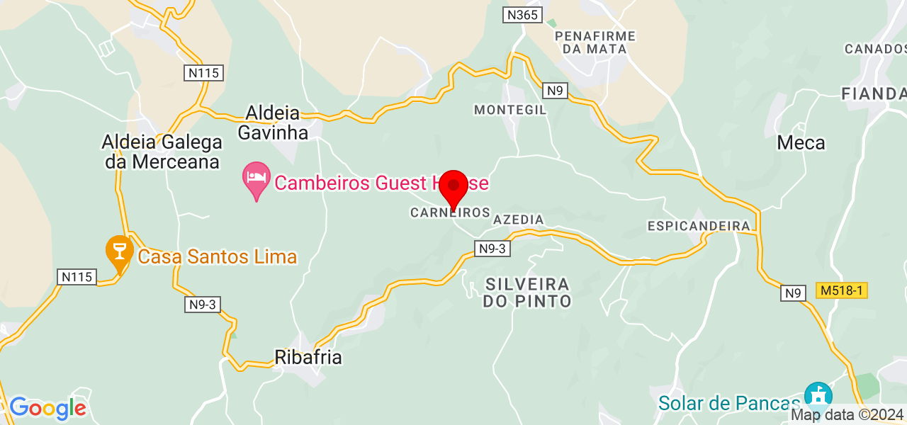 Marketing Digital - Lisboa - Alenquer - Map