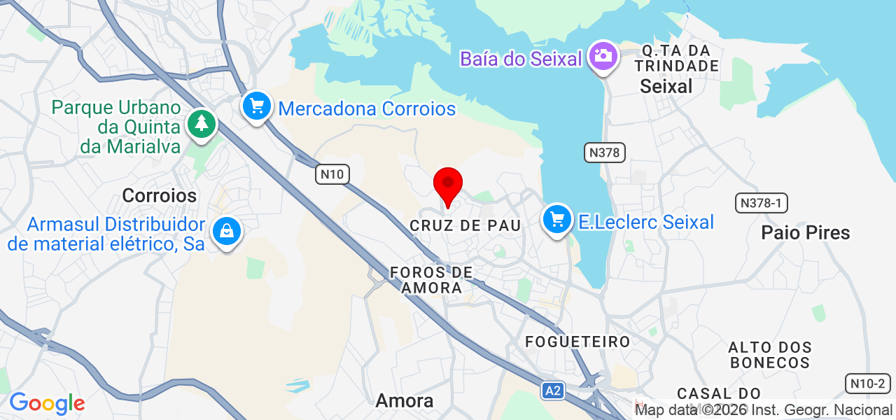 Limpeza de casa,janelas,cal&ccedil;adas, escrit&oacute;rio, apartamento pequeno, arruma&ccedil;&atilde;o di&aacute;ria - Setúbal - Seixal - Mapa