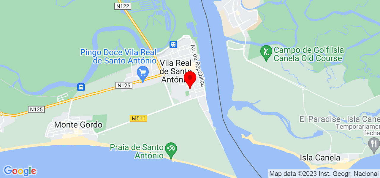 Icaro Pordeus - Faro - Vila Real de Santo António - Mapa