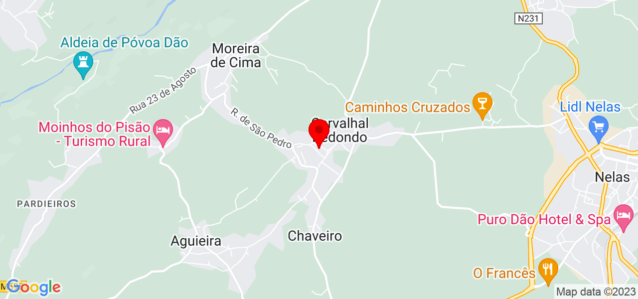 Teresa Alves - Viseu - Nelas - Map