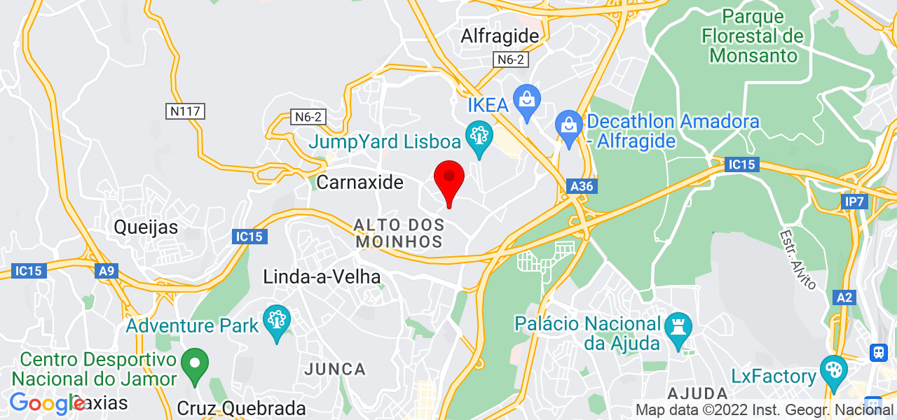 iReball Repara&ccedil;&atilde;o de Consolas PS3 e PS4 - Lisboa - Oeiras - Mapa
