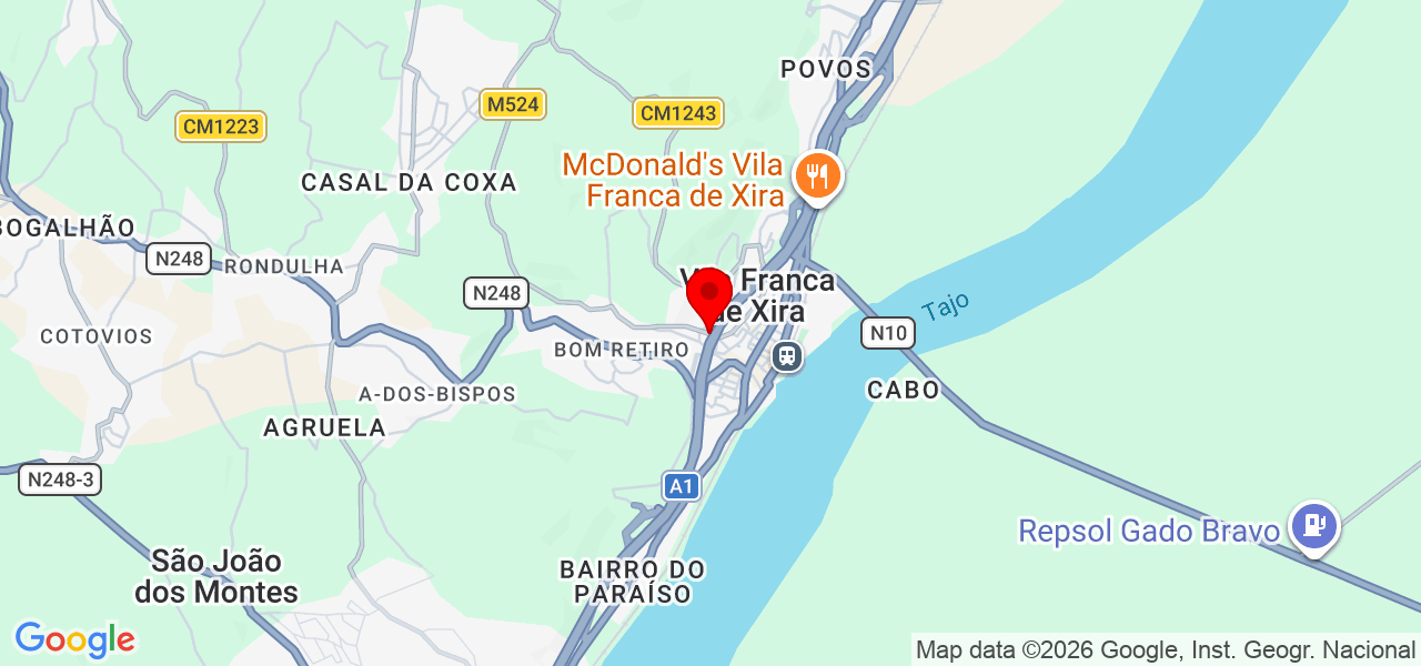 Lunna Jaques - Lisboa - Vila Franca de Xira - Mapa