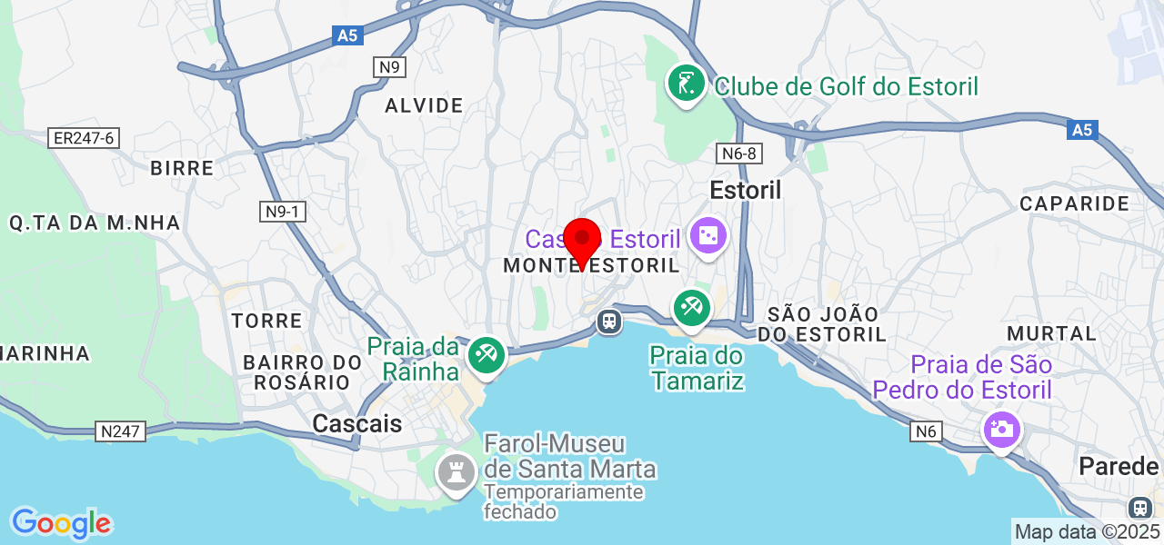 Janna Mhedeiros Energia &amp; Cura - Lisboa - Cascais - Mapa