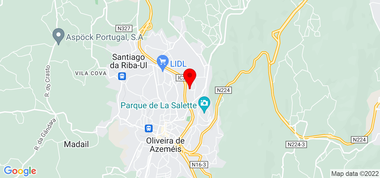 Carina - Aveiro - Oliveira de Azeméis - Mapa