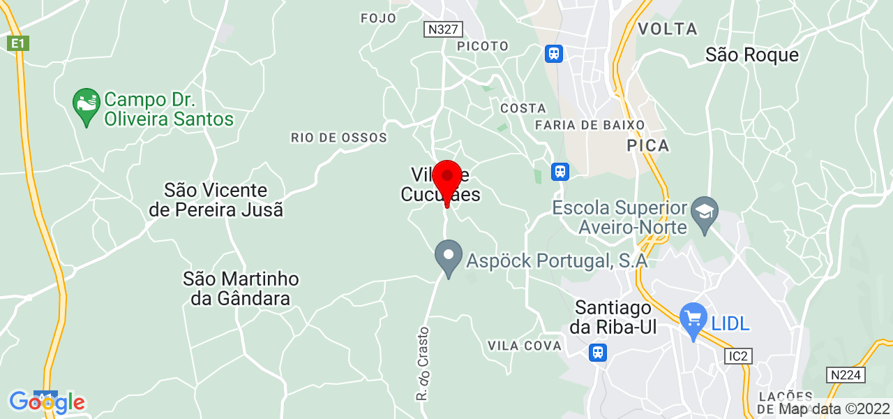 castro | engenharia - Aveiro - Oliveira de Azeméis - Mapa