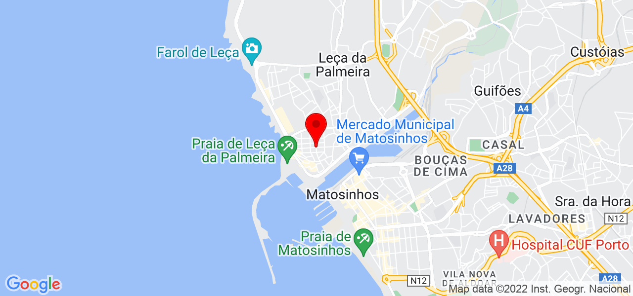 In&ecirc;s Cubeles Lousan - Porto - Matosinhos - Mapa