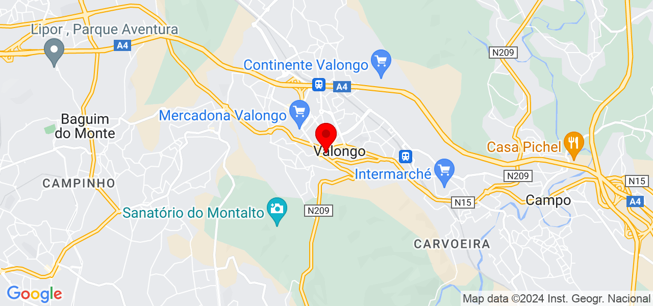 Jorge Novais - Porto - Valongo - Karte