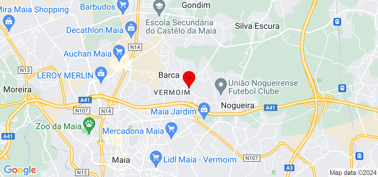 Carine - Porto - Maia - Mapa