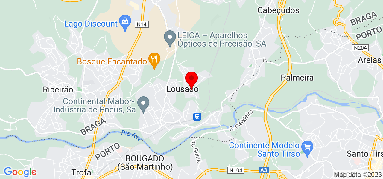 In&ecirc;s Gon&ccedil;alves - Braga - Vila Nova de Famalicão - Mapa