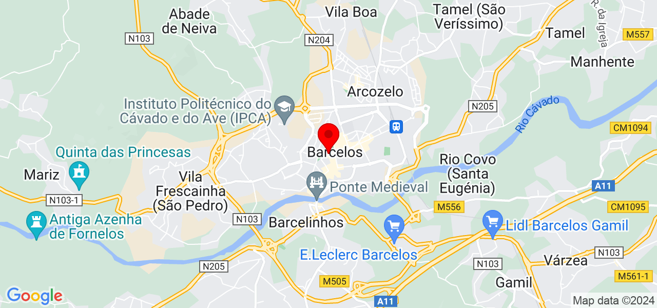 Direct Constru&ccedil;&otilde;es - Braga - Barcelos - Mapa