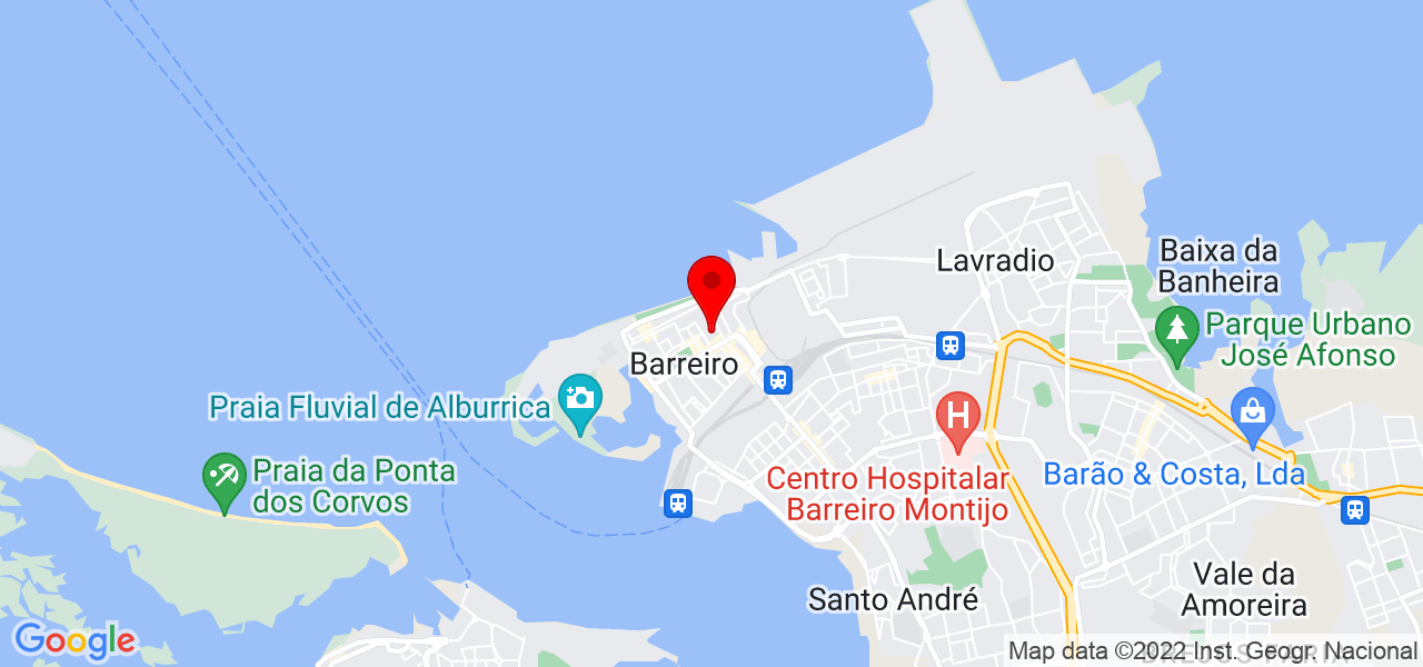 The Pear Marketing - Setúbal - Barreiro - Mapa