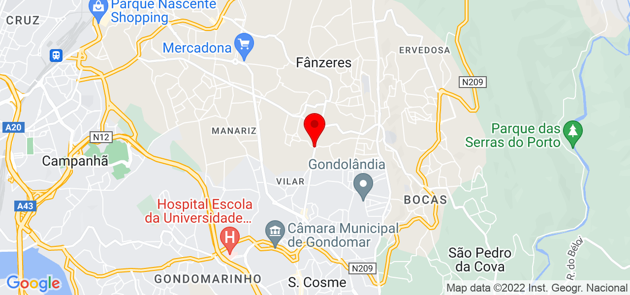 Filipa Rocha - Porto - Gondomar - Mapa