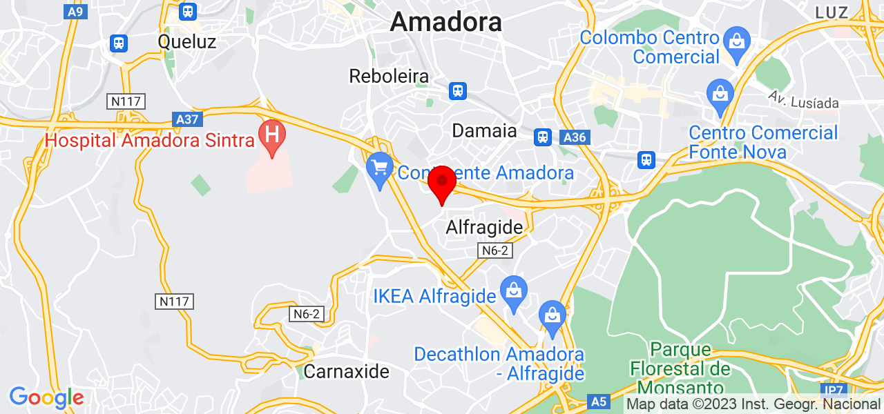 Pedro Almeida - Lisboa - Amadora - Mapa