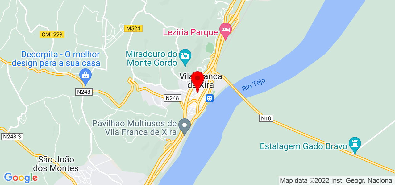 Monica Silva - Lisboa - Vila Franca de Xira - Mapa