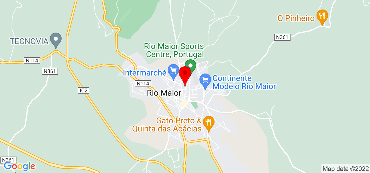 Filipe Fragoso - Santarém - Rio Maior - Mapa