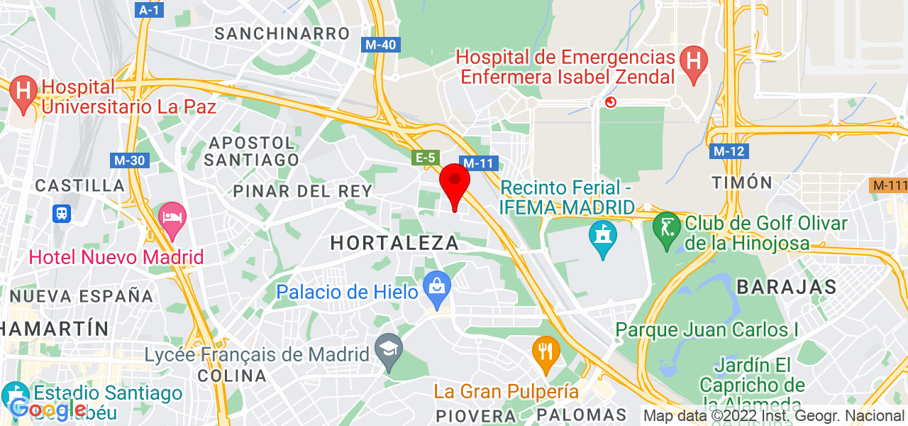 Inmaculada S&aacute;nchez S&aacute;ez - Comunidad de Madrid - Madrid - Mapa
