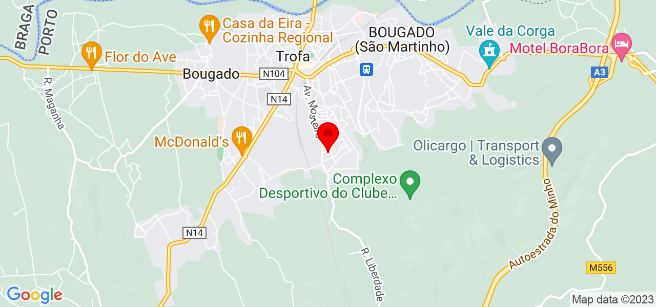 Daniel Lemos da Silva - Porto - Trofa - Map