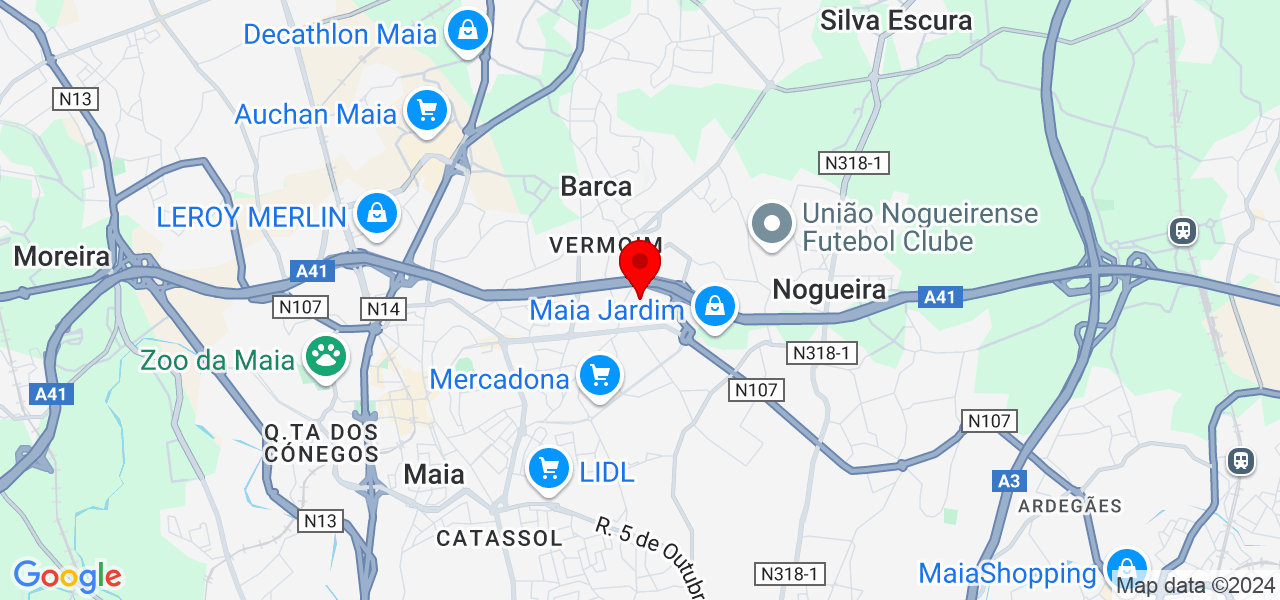 Isabella L&ocirc;bo - Porto - Maia - Mapa