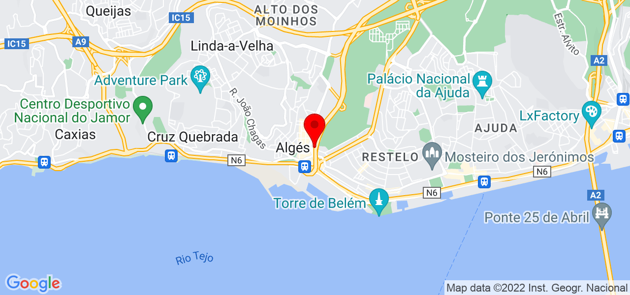 Melca - Lisboa - Oeiras - Mapa