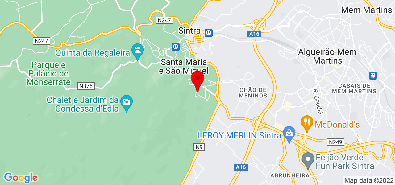 Unlimited Surfaces - Lisboa - Sintra - Mapa
