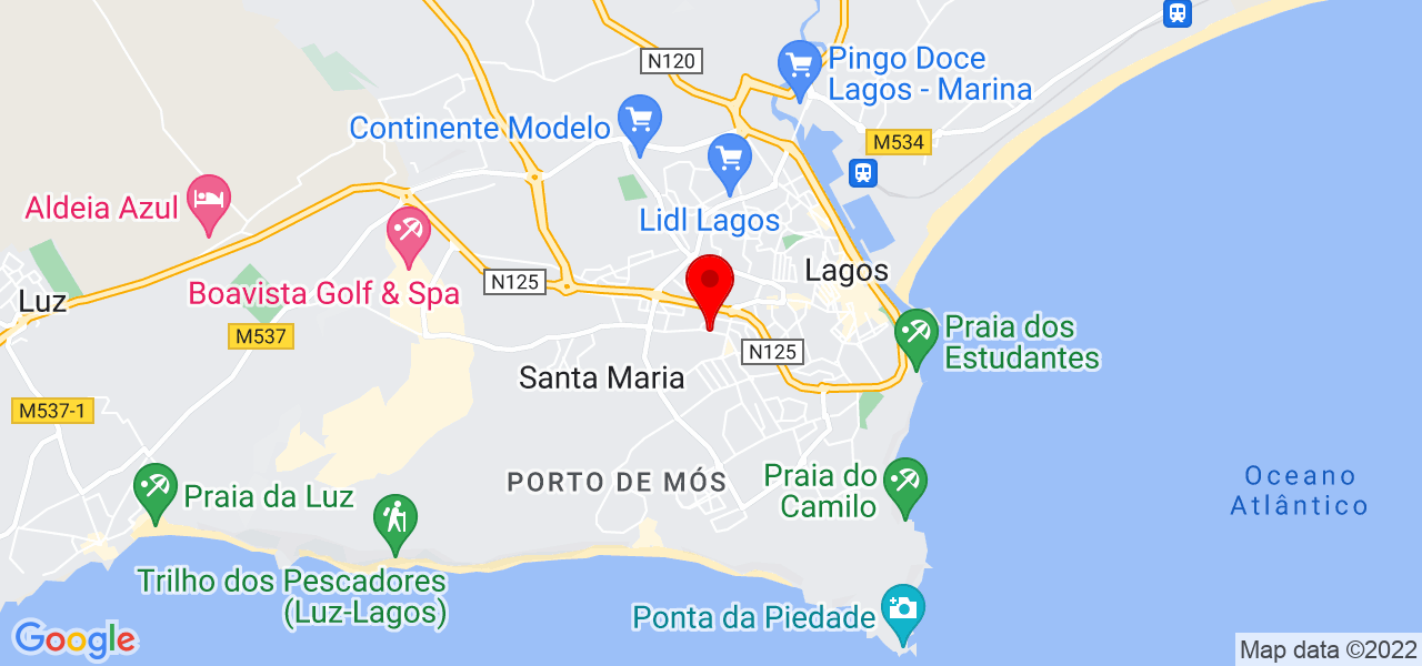 Paula Salgueiro - Faro - Lagos - Mapa