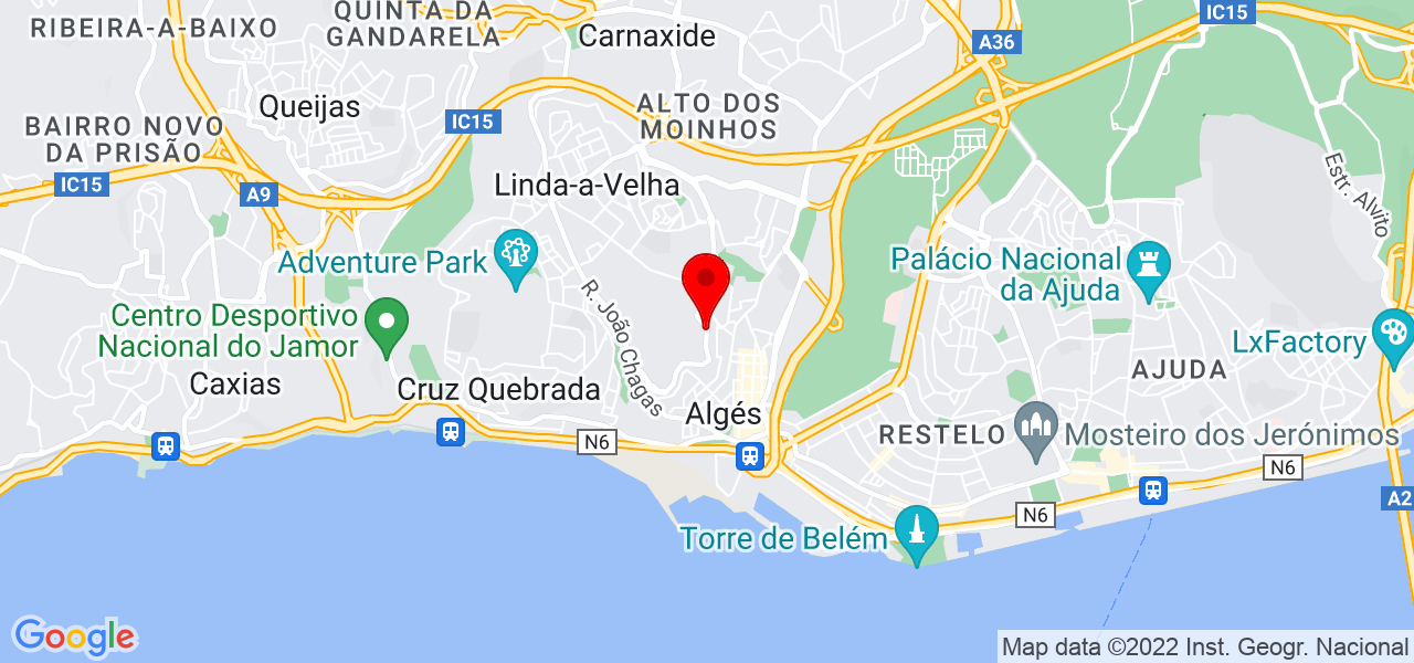 Brio - Pintura de interiores - Lisboa - Oeiras - Mapa
