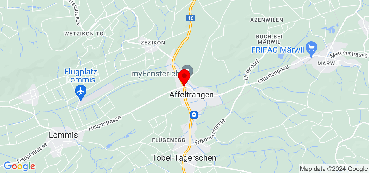 Gesichtszauber - Thurgau - Affeltrangen - Karte