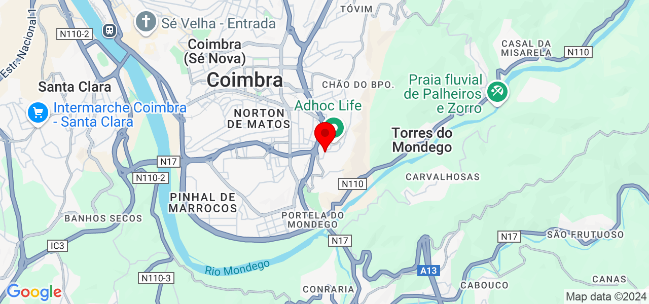 Estefânia - Coimbra - Coimbra - Mapa