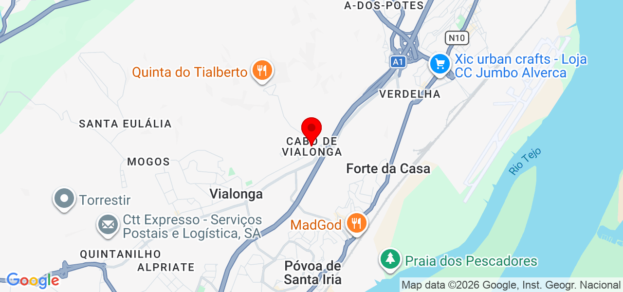Branco Escuro - Lisboa - Vila Franca de Xira - Karte