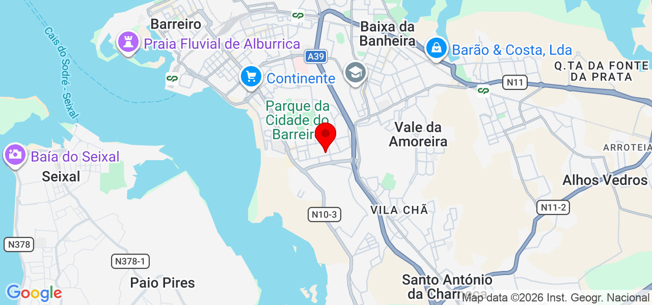 Prisma Boêmio, Lda - Setúbal - Barreiro - Karte
